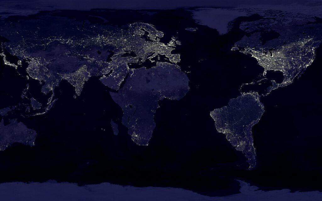 world at night